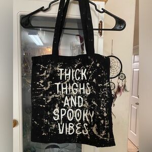 EUC Halloween Tote Bag Thick Thighs and Spooky vibes